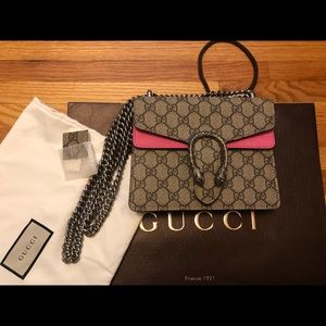 Brand new Gucci Dionysus GG Supreme mini bag